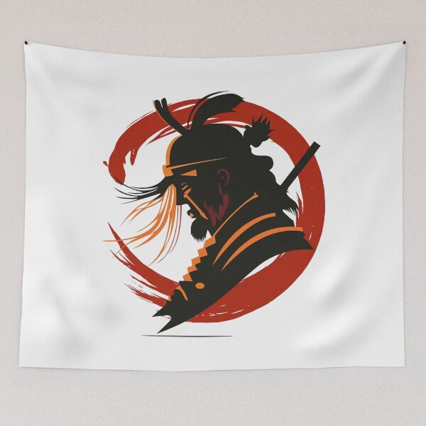 Item preview, A Samurai Silhouette in Minimalist Majesty designed and sold by yuki-hana.