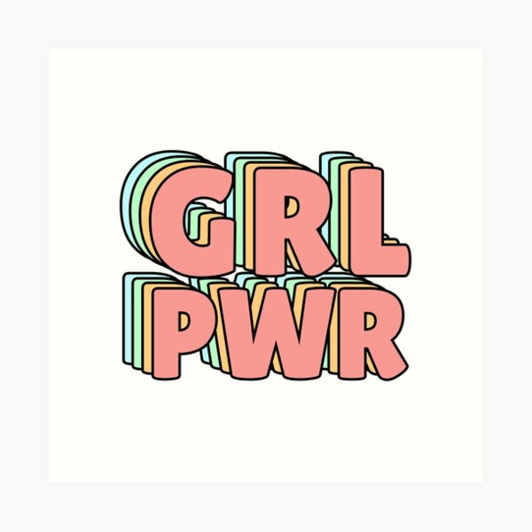 GRL PWR Pastel Art Print