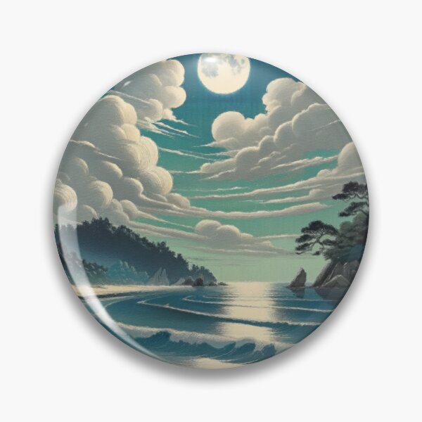 Item preview, Night Visions - A Contemporary Ukiyo-e Nature Landscape designed and sold by Kijiermono.