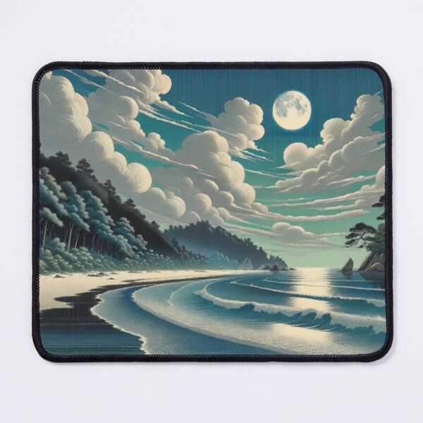 Item preview, Night Visions - A Contemporary Ukiyo-e Nature Landscape designed and sold by Kijiermono.