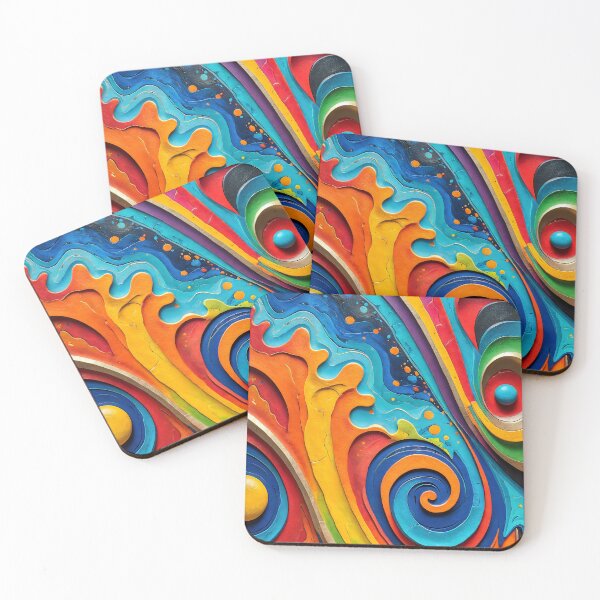 Item preview, Abstract artwork with rich paint colors designed and sold by Diana Voicu.