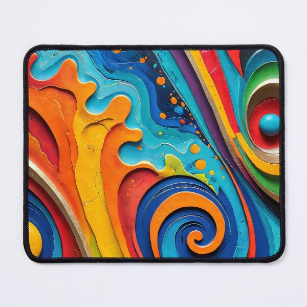 Item preview, Abstract artwork with rich paint colors designed and sold by Diana Voicu.