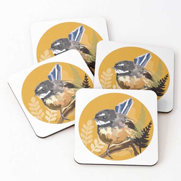 Item preview, NZ Fantail Piwakawaka designed and sold by littleanimalss.