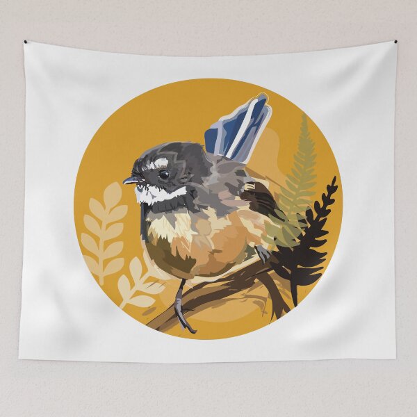 Item preview, NZ Fantail Piwakawaka designed and sold by littleanimalss.