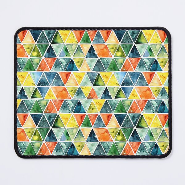 Item preview, Watercolor Triangles Mosaic designed and sold by Vikycialp.