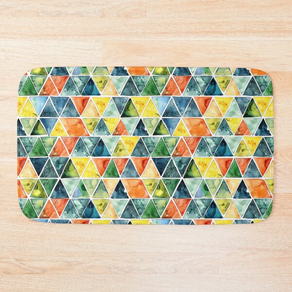 Item preview, Watercolor Triangles Mosaic designed and sold by Vikycialp.