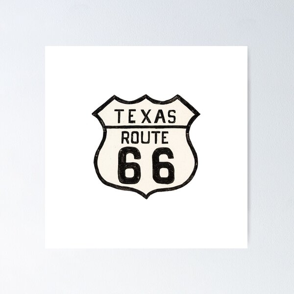 Item preview, Texas US 66 Sign - Route 66 designed and sold by Sue Smith.