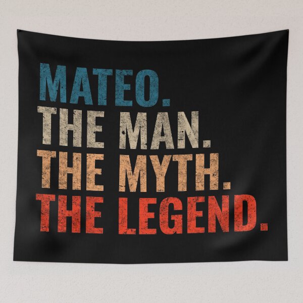 Item preview, Mateo The Man The Myth The legend Mateo Name Retro 70s distress designed and sold by Teelogic.