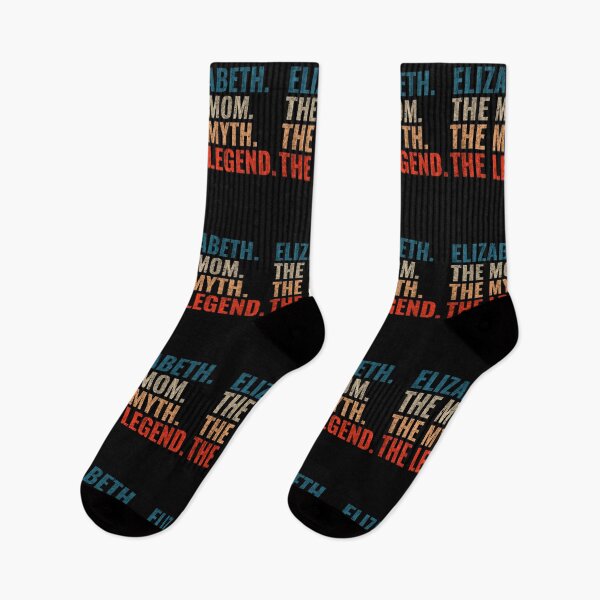 Item preview, Elizabeth The Mom The Myth The legend Elizabeth Name Retro 70s distress designed and sold by Teelogic.