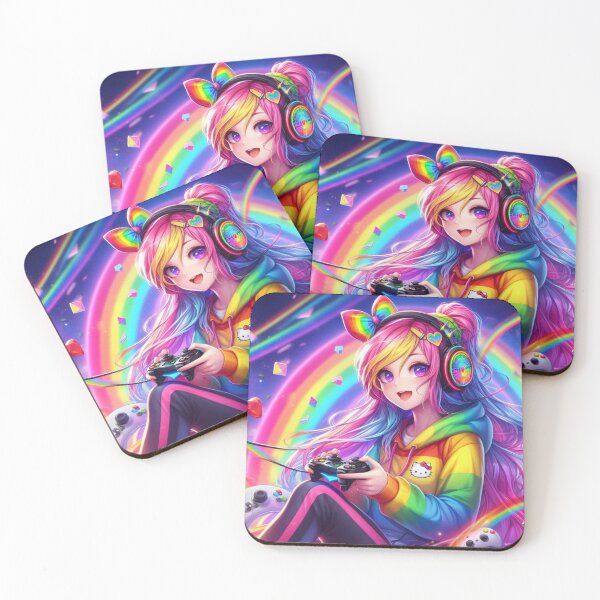 Item preview, Rainbow Gamer Girl designed and sold by CailaStyle.
