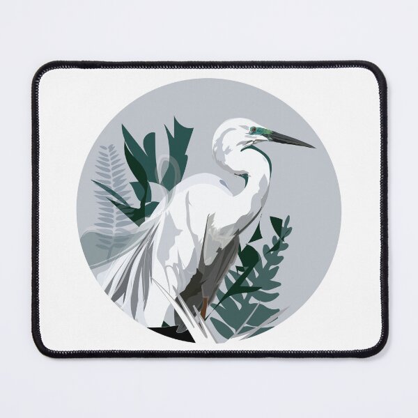 Item preview, NZ White Heron Kotuku designed and sold by littleanimalss.