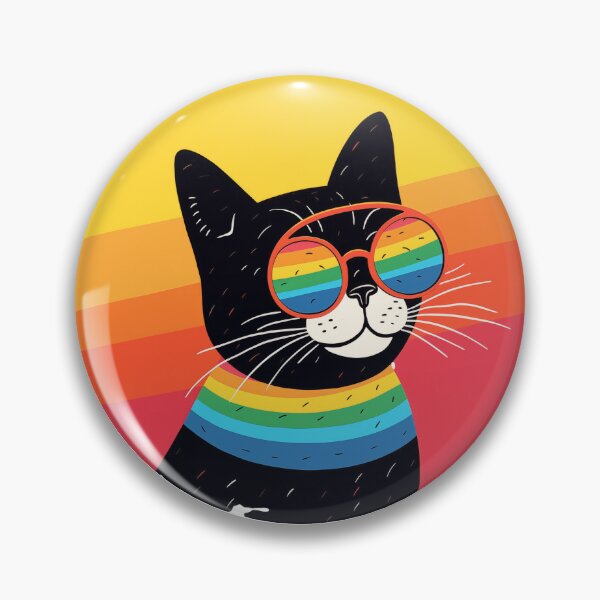 Item preview, Colorful & groovy cat designed and sold by Talkukeke.