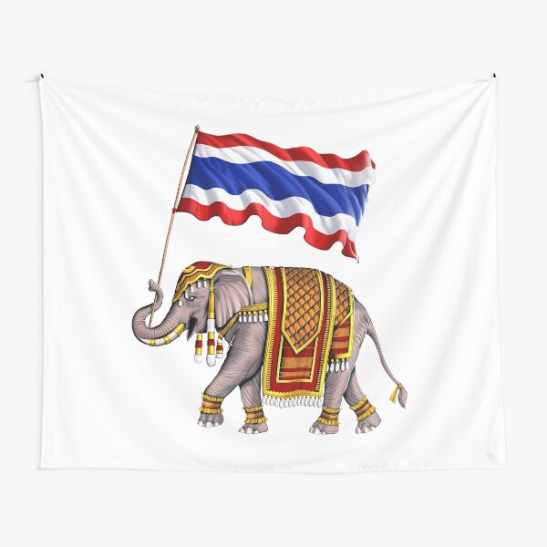Item preview, Thailand Elephant Thai Flag designed and sold by underheaven.