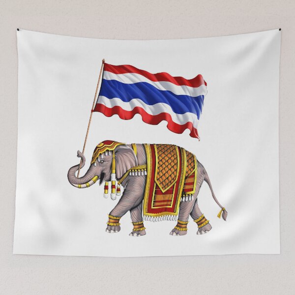 Item preview, Thailand Elephant Thai Flag designed and sold by underheaven.