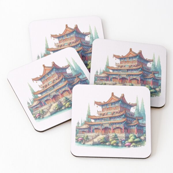 Item preview, Majestic 3D Chinese Temples Art,   designed and sold by PaintMeWorld.