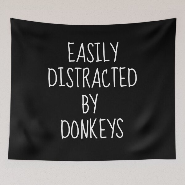 Item preview, Easily Distracted By Donkeys, Funny Donkey Lover designed and sold by FarmOfCuties.