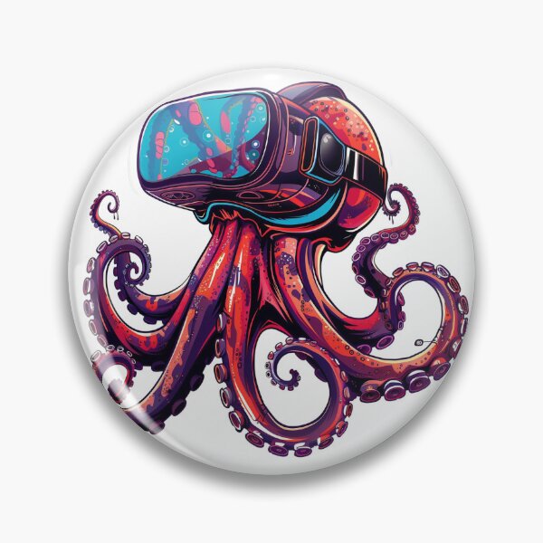 Item preview, VR Gamer Octopus Sticker designed and sold by WaveVisions.
