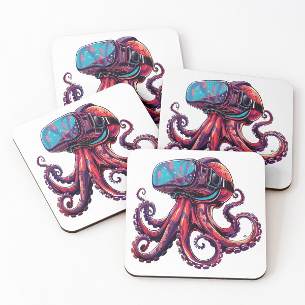 Item preview, VR Gamer Octopus Sticker designed and sold by WaveVisions.