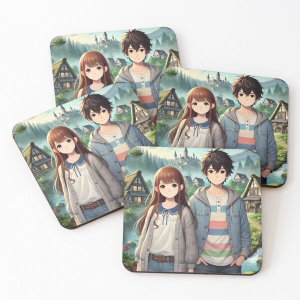 Item preview, Anime Siblings at the Edge of a Mystical Forest designed and sold by Abdulra7man369.