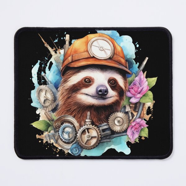 Item preview, Steampunk Sloth - Steampunk Art designed and sold by Chaotic Joy.