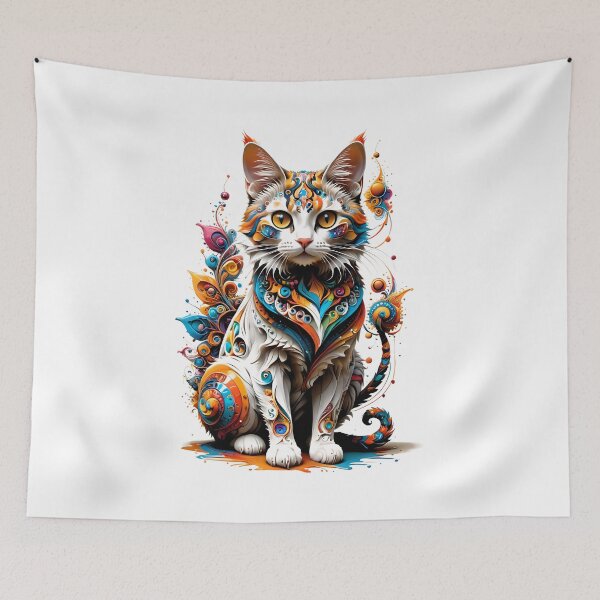 Item preview, Fractal Cat designed and sold by My Secret Monster.