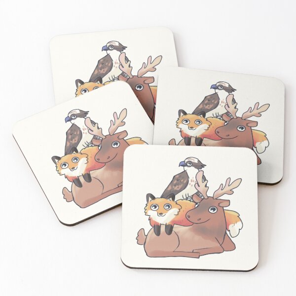 Item preview, Moose fox and Osprey stack designed and sold by Artofmayara.