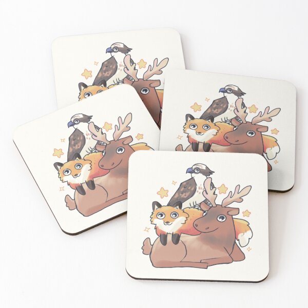 Item preview, Cute Moose fox and Osprey stack designed and sold by Artofmayara.