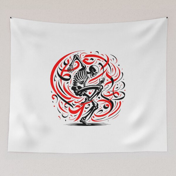 Item preview, Dancing Skeleton Inferno designed and sold by ObjCrea123.