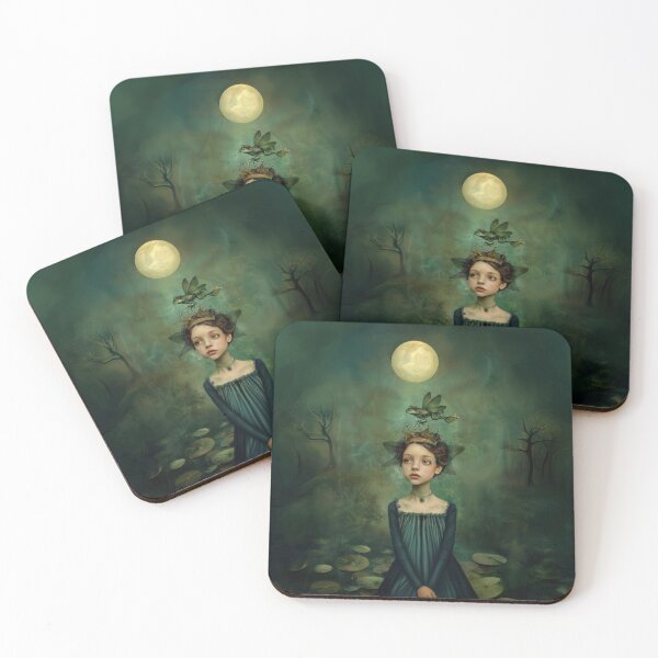 Item preview, Enchanted Princess with Flying Frog: A Whimsical Fantasy designed and sold by Magical Art Store.