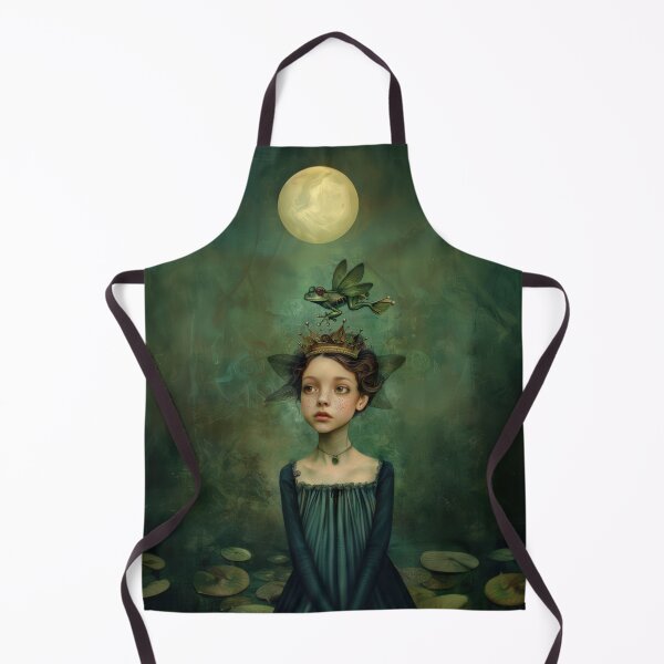 Item preview, Enchanted Princess with Flying Frog: A Whimsical Fantasy designed and sold by Magical Art Store.