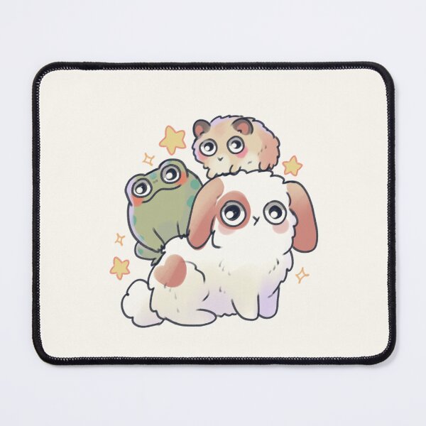 Item preview, Cute Bunny frog and hamster stack designed and sold by Artofmayara.