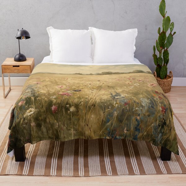 Item preview, Vintage Styled Painting of Wildflower Field designed and sold by NIKOLAY GACHEV.