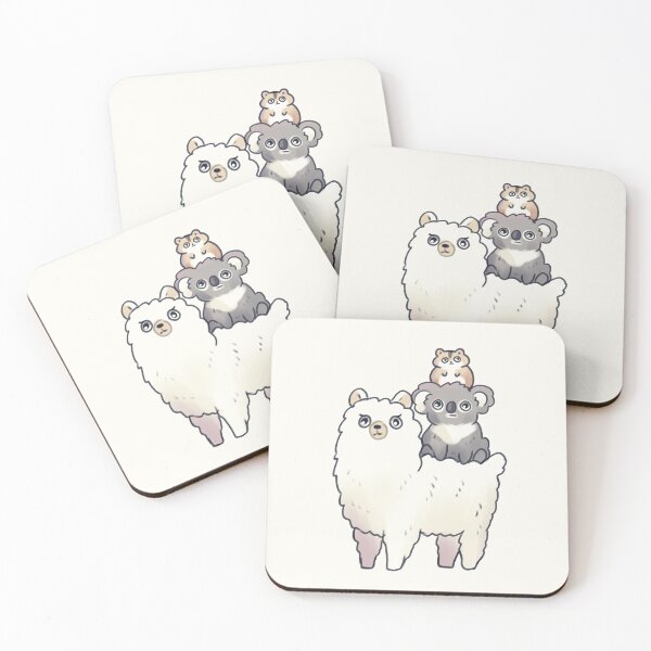 Item preview, Lama koala and hamster stack designed and sold by Artofmayara.