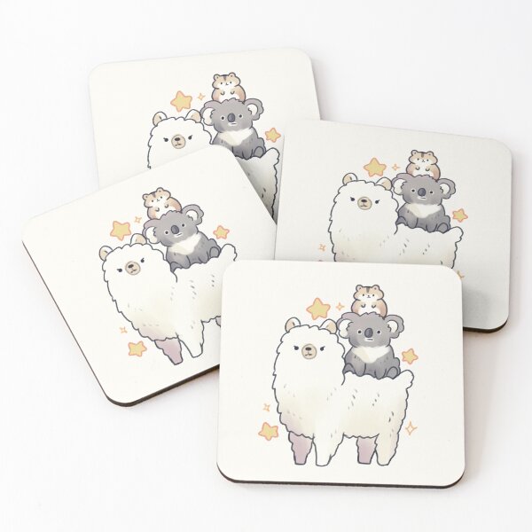 Item preview, Cute Lama koala and hamster stack designed and sold by Artofmayara.