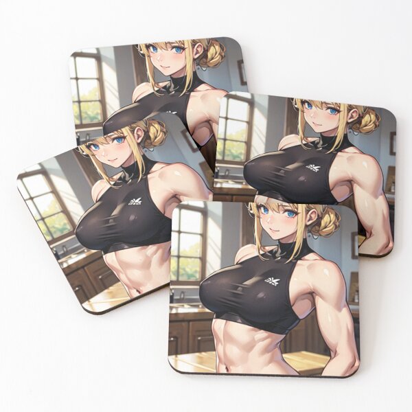 Item preview, muscle blonde Anime Girl designed and sold by kenvel.