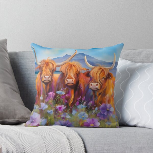 Item preview, Highland Cows Painting designed and sold by Tamas Das.