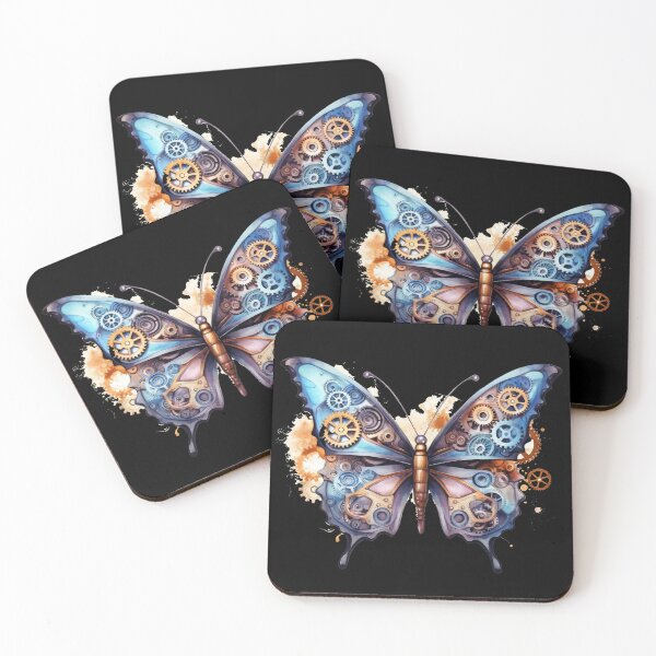 Artikelvorschau, Bunter Steampunk-Schmetterling - Steampunk-Kunst entworfen und verkauft von Chaotic Joy.