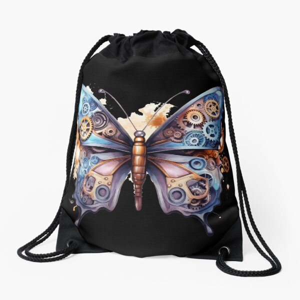 Aperçu de l'œuvre Papillon Steampunk coloré - Art Steampunk créée et vendue par Chaotic Joy.