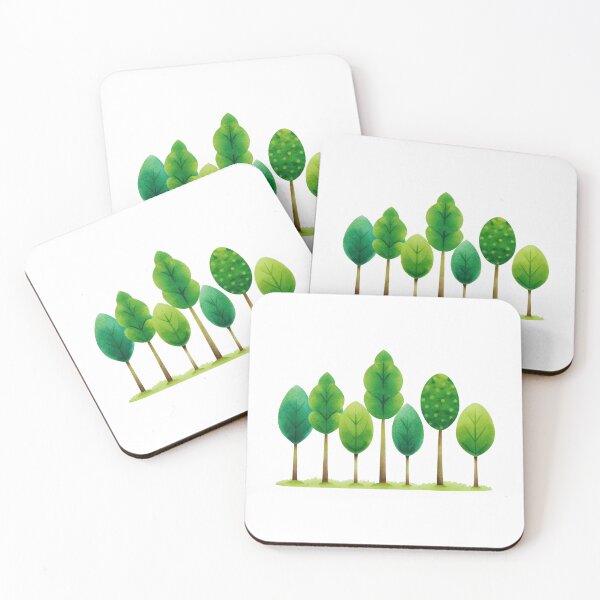 Item preview, "Green Giants: A Painted Tree Collection" designed and sold by JAMESAMORN.