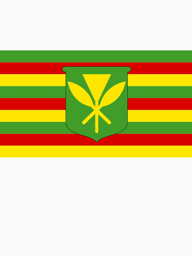 "Kanaka Maoli Hawaii Flag - Hawaiian Independence Flag" T-shirt by ...