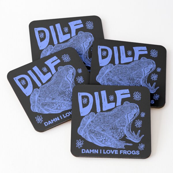 Item preview, DILF Damn I Love Frogs Blue designed and sold by IHateDumplings.