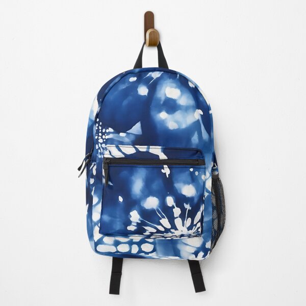 Item preview, Shibori Tye Dye Blue Floral  designed and sold by Tamas Das.