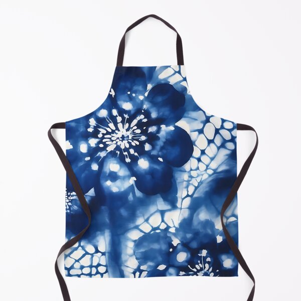 Item preview, Shibori Tye Dye Blue Floral designed and sold by Tamas Das.