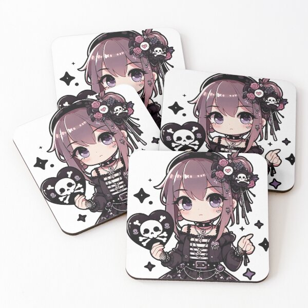 Item preview, Kawaii Goth Anime Girl  designed and sold by StickyGuys.