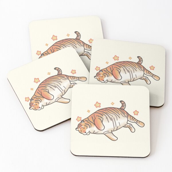 Item preview, Tiger illustration with stars  designed and sold by Artofmayara.