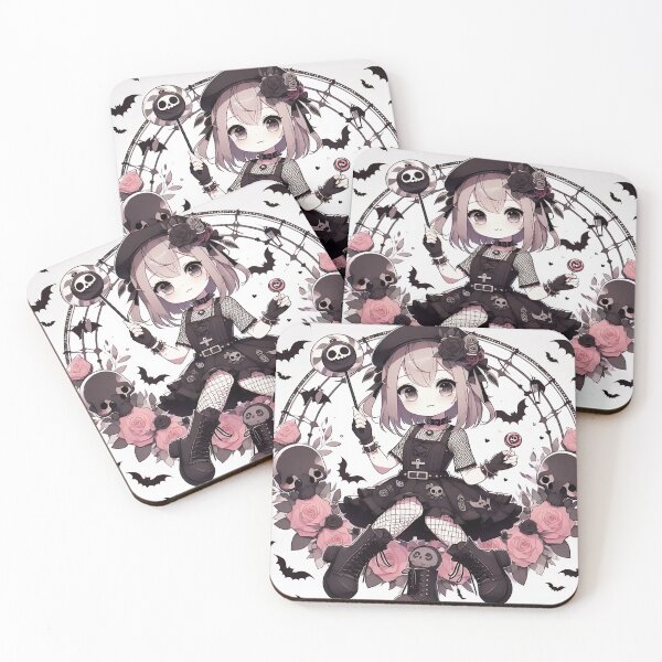 Item preview, Kawaii Goth Girl In Flowers  designed and sold by StickyGuys.