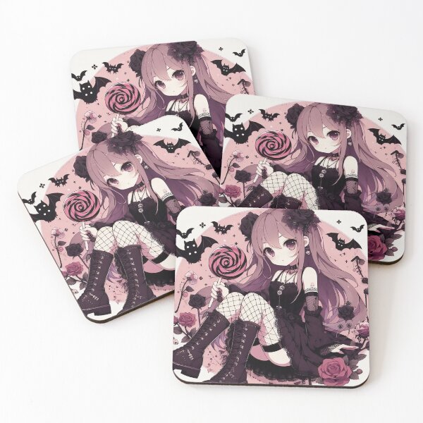 Item preview, Pink World Kawaii Anime Goth Girl designed and sold by StickyGuys.