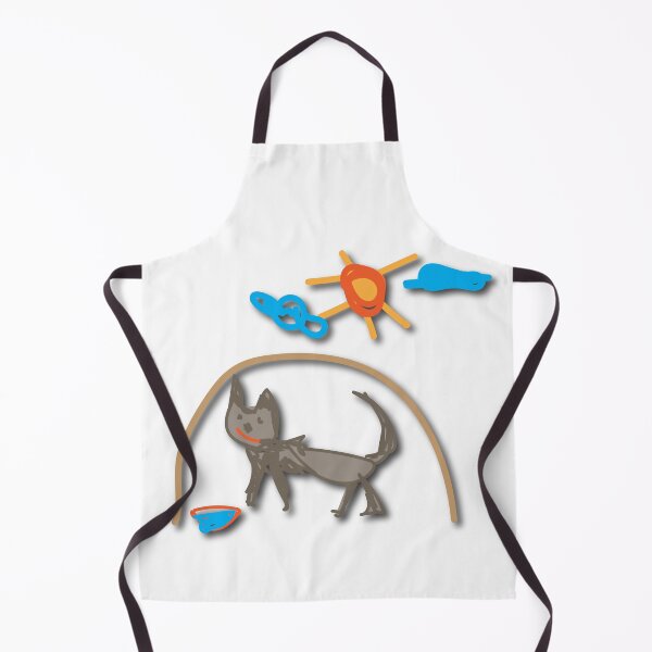Item preview, childrens drawing dog and dogy house designed and sold by greenysweeny.
