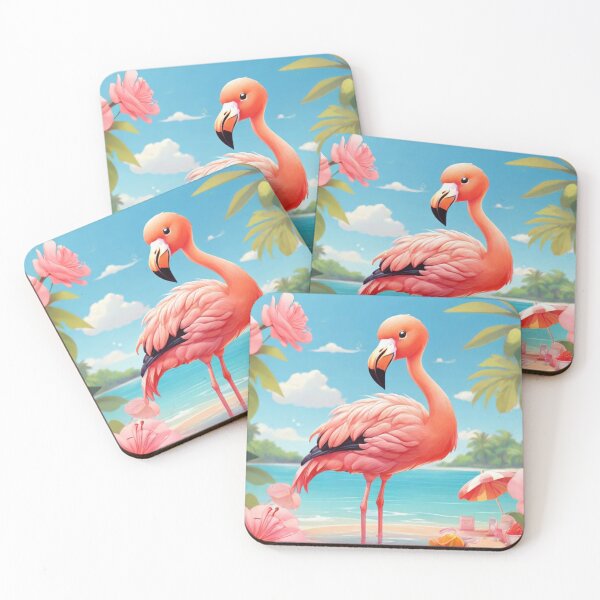 Item preview, Seaside Flamingo designed and sold by NeatThingLover.