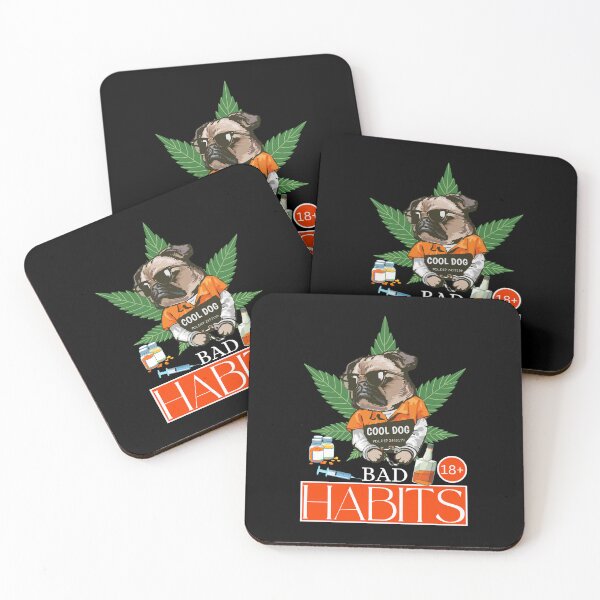 Item preview, Cool dog, bad habits designed and sold by Peerless-Prime.